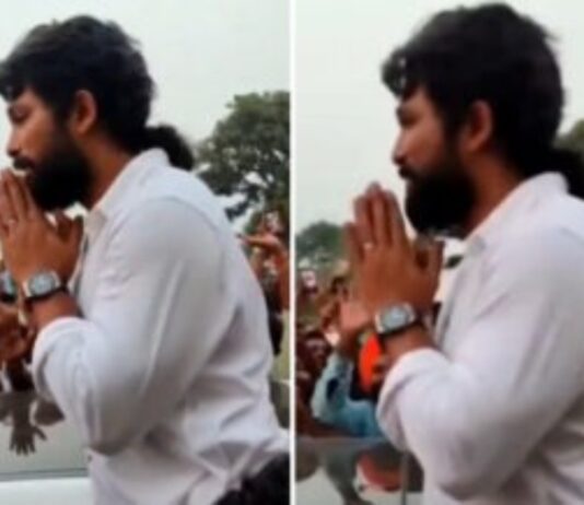 Alu Arjun mobbed by fans